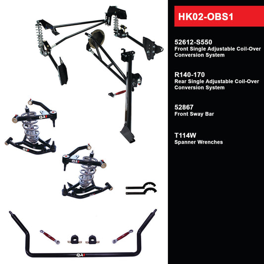 QA1 HK02-OBS1 Level 2 Full Vehicle Handling Kit, 88-98 C1500, W/ Shocks